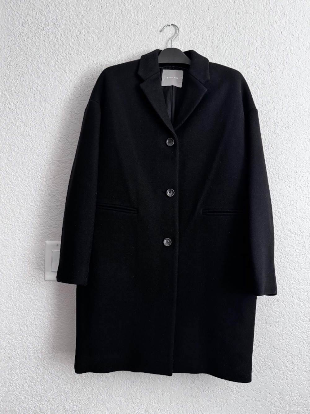 Everlane Cacoon Coat Black